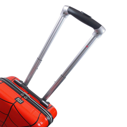 Marvel Spiderman Mask FŪL 21" Hard Rolling Luggage, Red - Stiles Supply Co.