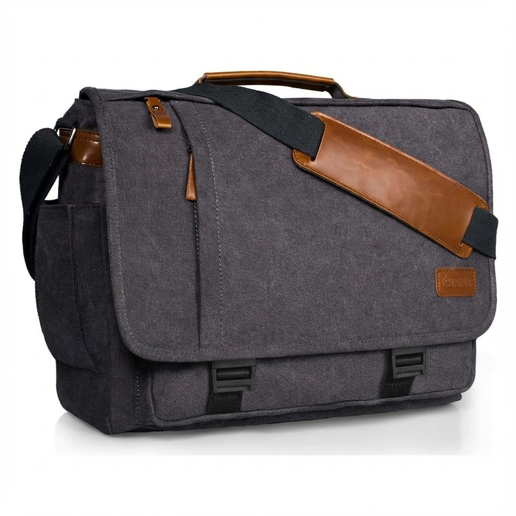FR Fashion Co. 18.5" Canvas Laptop Messenger Bag