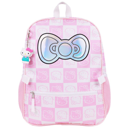 Hello Kitty All-Over Print Backpack with Detachable Lunchbox & 3D Charm - Stiles Supply Co.