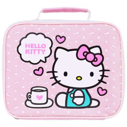 Hello Kitty All-Over Print Backpack with Detachable Lunchbox & 3D Charm - Stiles Supply Co.