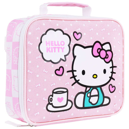 Hello Kitty All-Over Print Backpack with Detachable Lunchbox & 3D Charm - Stiles Supply Co.