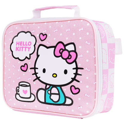 Hello Kitty All-Over Print Backpack with Detachable Lunchbox & 3D Charm - Stiles Supply Co.