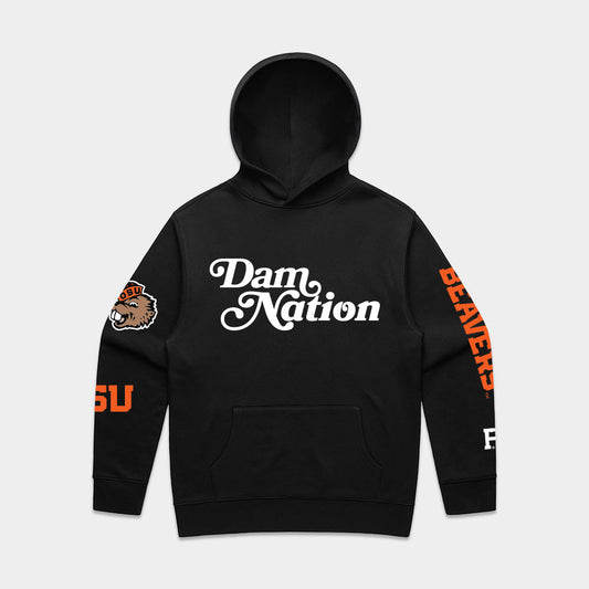 Sueded Dam Nation Hoodie - Stiles Supply Co.