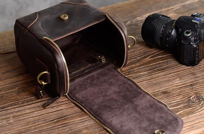 Steel Horse Leather The Calista Small Leather Camera Bag - Stiles Supply Co.