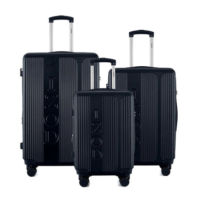 IZOD Hyman Expandable Hard shell Lightweight 3 Piece Luggage Set - Stiles Supply Co.