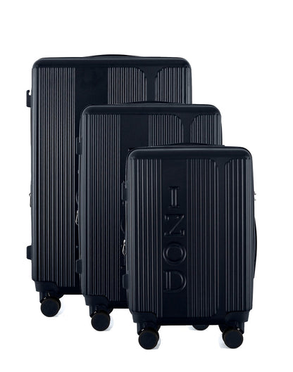 IZOD Hyman Expandable Hard shell Lightweight 3 Piece Luggage Set - Stiles Supply Co.
