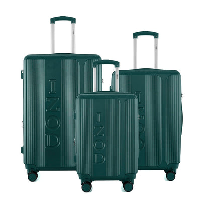 IZOD Hyman Expandable Hard shell Lightweight 3 Piece Luggage Set - Stiles Supply Co.