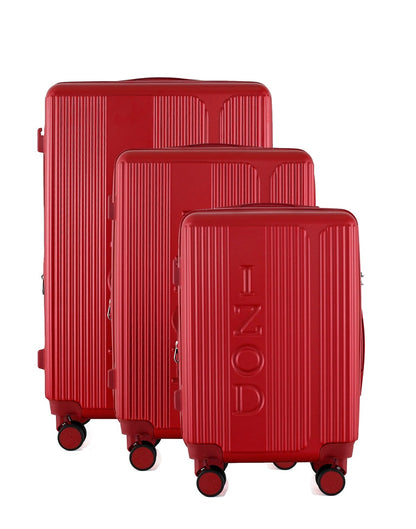 IZOD Hyman Expandable Hard shell Lightweight 3 Piece Luggage Set - Stiles Supply Co.