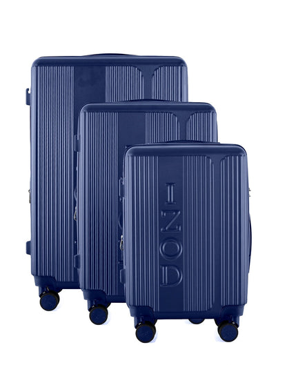 IZOD Hyman Expandable Hard shell Lightweight 3 Piece Luggage Set - Stiles Supply Co.