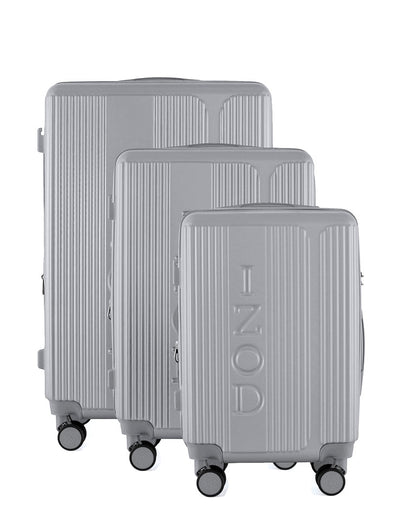 IZOD Hyman Expandable Hard shell Lightweight 3 Piece Luggage Set - Stiles Supply Co.