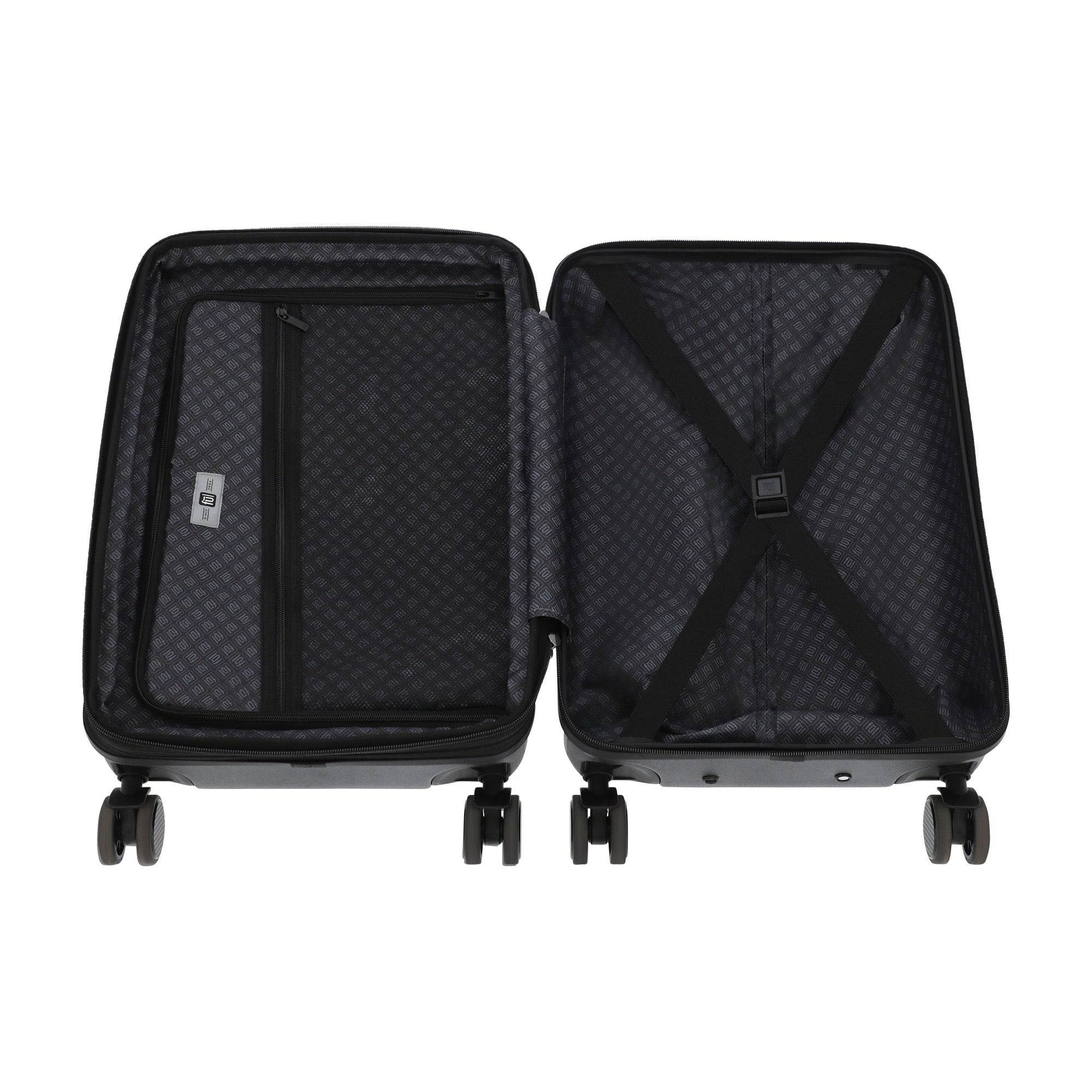 NASA 22.5" White Carry-On Suitcase Luggage