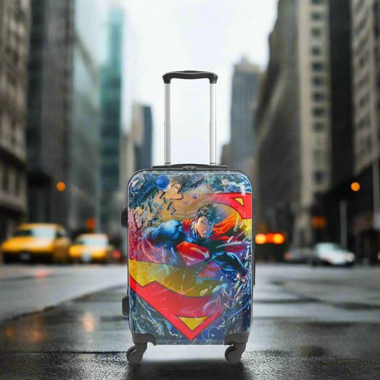 Ful X DC Comics Superman 21” Hardside Spinner Luggage - Stiles Supply Co.