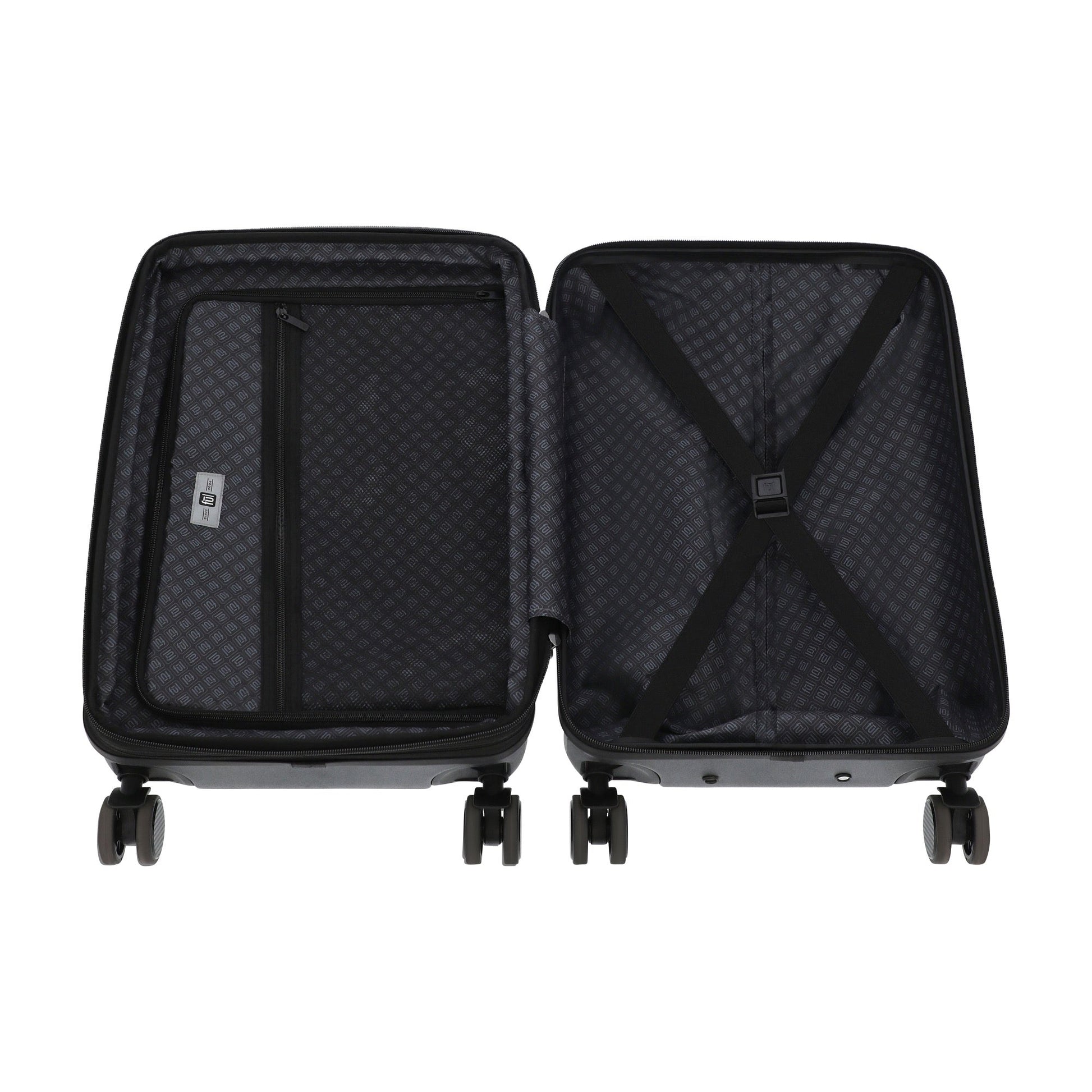 Yellowstone 22.5" Black Carry-On Suitcase Luggage - Stiles Supply Co.