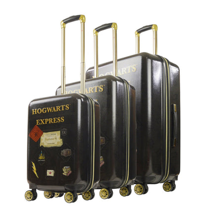Harry Potter Hogwarts Express 3 Pcs Luggage Set Black - Stiles Supply Co.