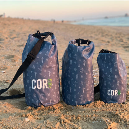 COR Surf Dry Bags (Hawaiian Print): 3L, 5L, 10L, 15, and 3-Packs