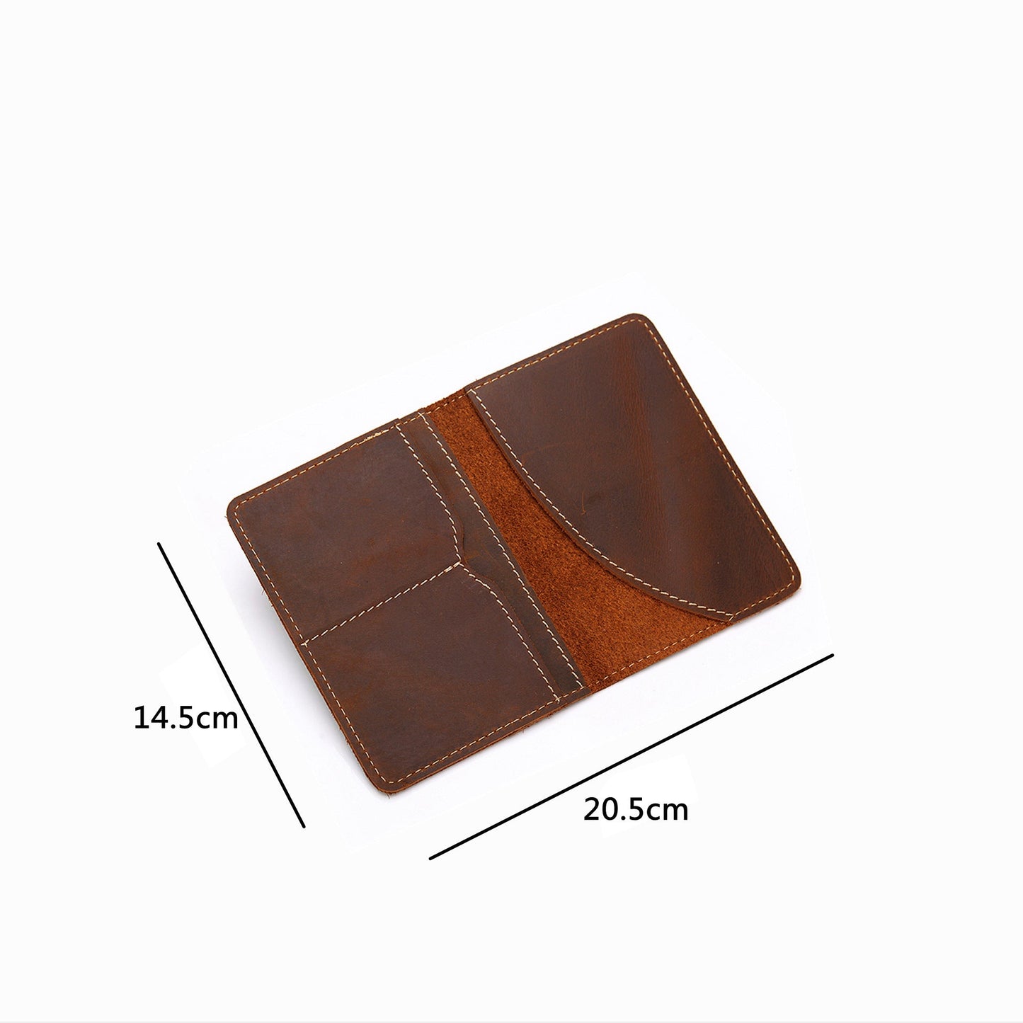 Steel Horse Leather Priam Handmade Leather Passport Cover - Stiles Supply Co.