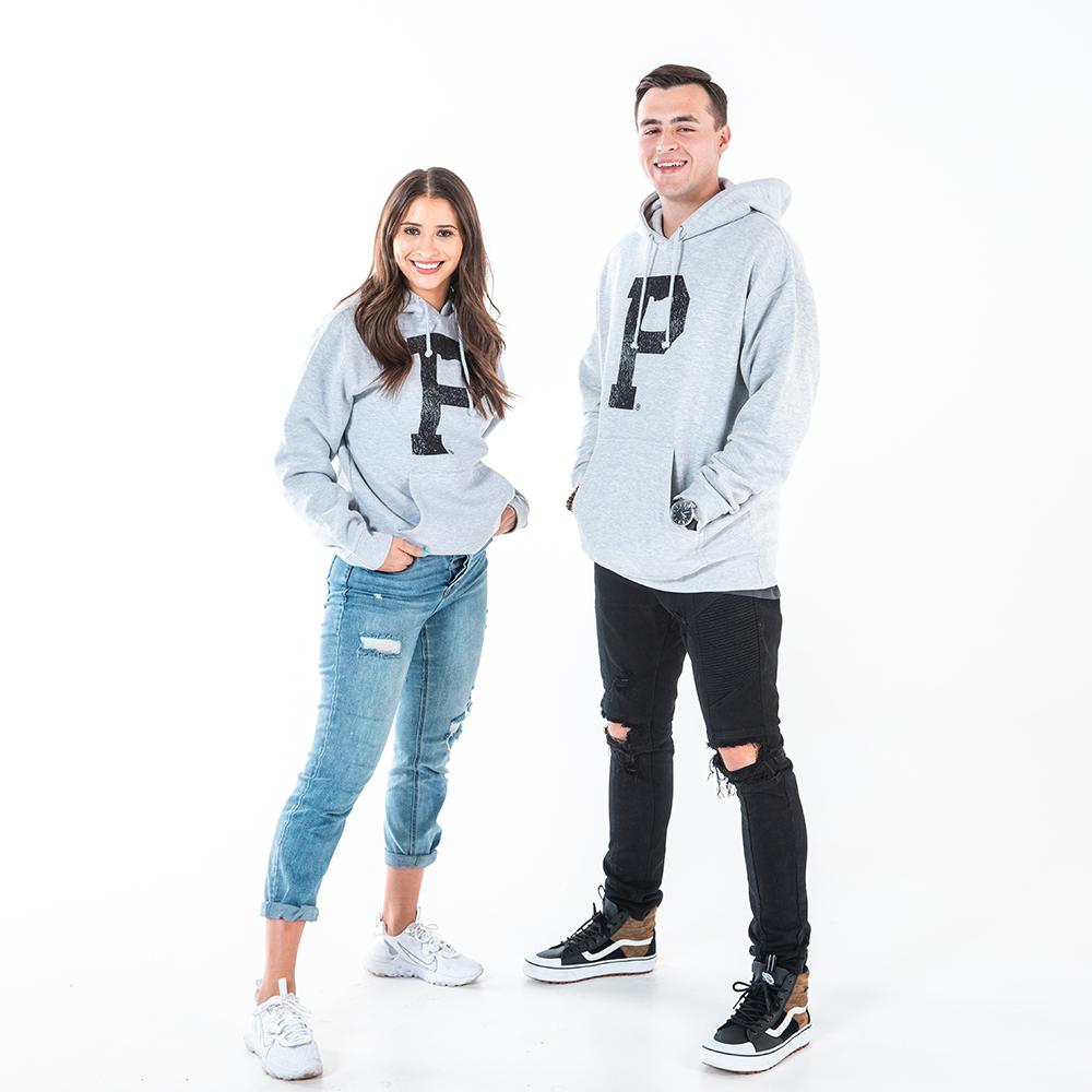 Soft-Blend "P" Hoodie - Grey - Stiles Supply Co.