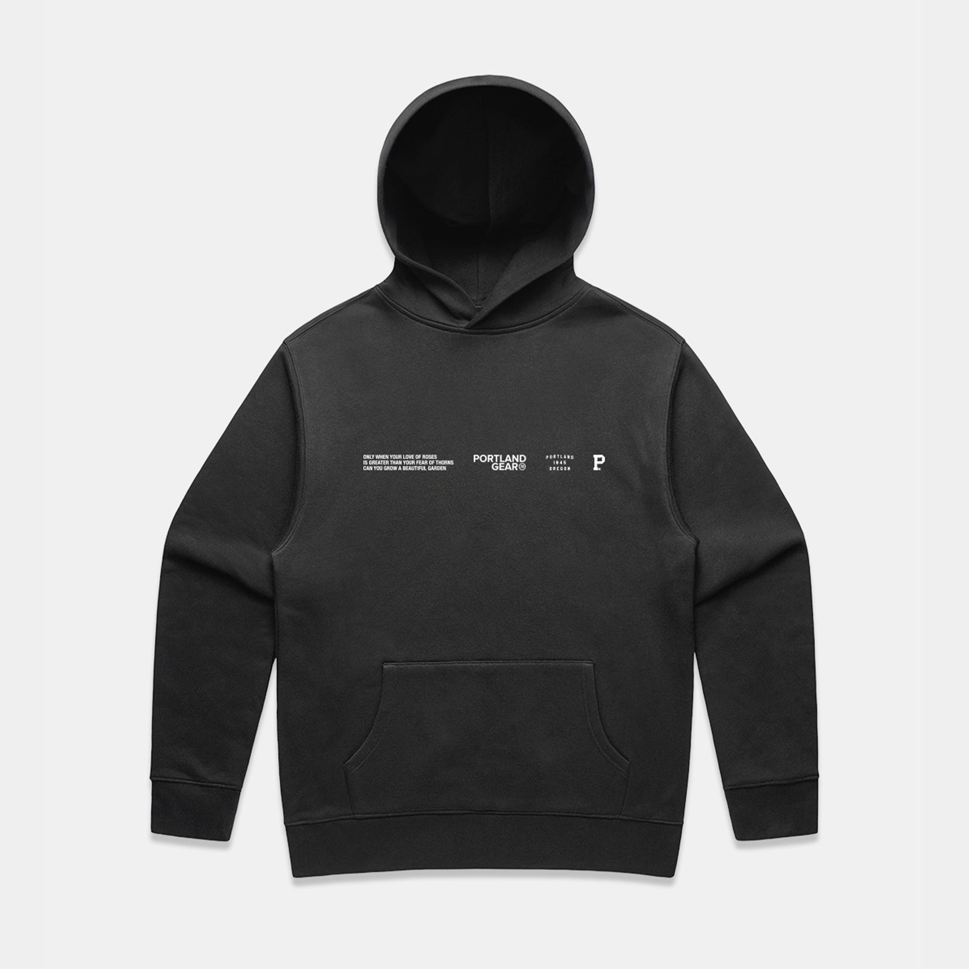 Sueded Slogan Hoodie - Faded Black - Stiles Supply Co.