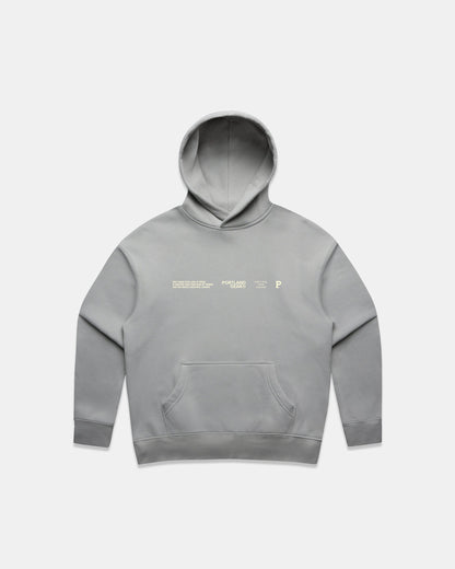 Women's Sueded Slogan Hoodie - Storm