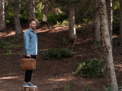 Romfre Leather CPAP Travel Bag - Stiles Supply Co.