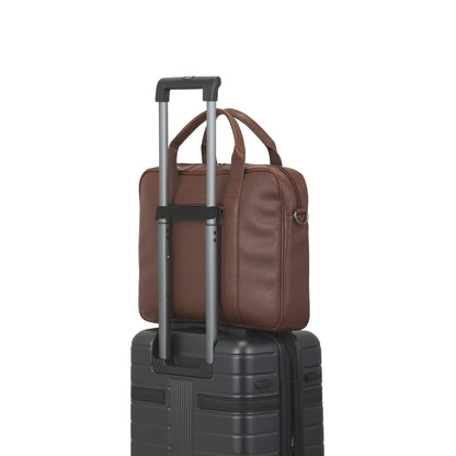 Bugatti Palermo Briefcase | Professional Vegan Leather Bag - Stiles Supply Co.