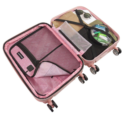 Hello Kitty All Over Print Hard-sided Pink Spinner Luggage 2 pc Set - Stiles Supply Co.