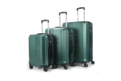 IZOD Zane Expandable Hard shell Lightweight 3 Piece Luggage Set - Stiles Supply Co.