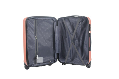 IZOD Zane Expandable Hard shell Lightweight 3 Piece Luggage Set - Stiles Supply Co.