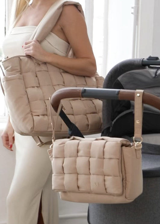 Luli Bebe Infinite Carryall & Tote Bundle - Latte