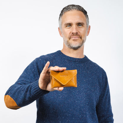 CASUPO Mini Envelope Wallet with RFID Protection - Natural