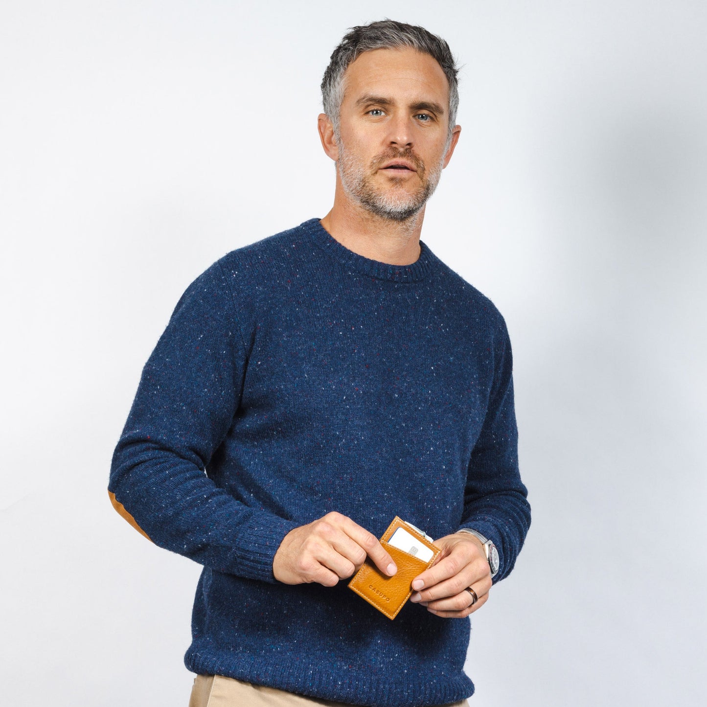 CASUPO Minimalist Wallet with RFID protection - Natural