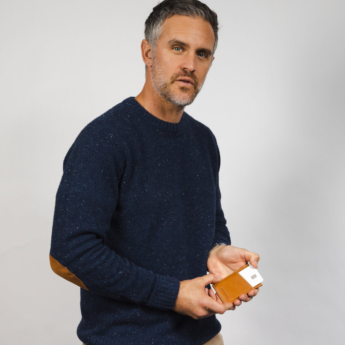 CASUPO Minimalist Wallet with RFID protection - Natural