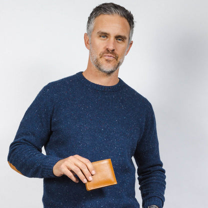 CASUPO Large Billfold Wallet with RFID protection - Natural