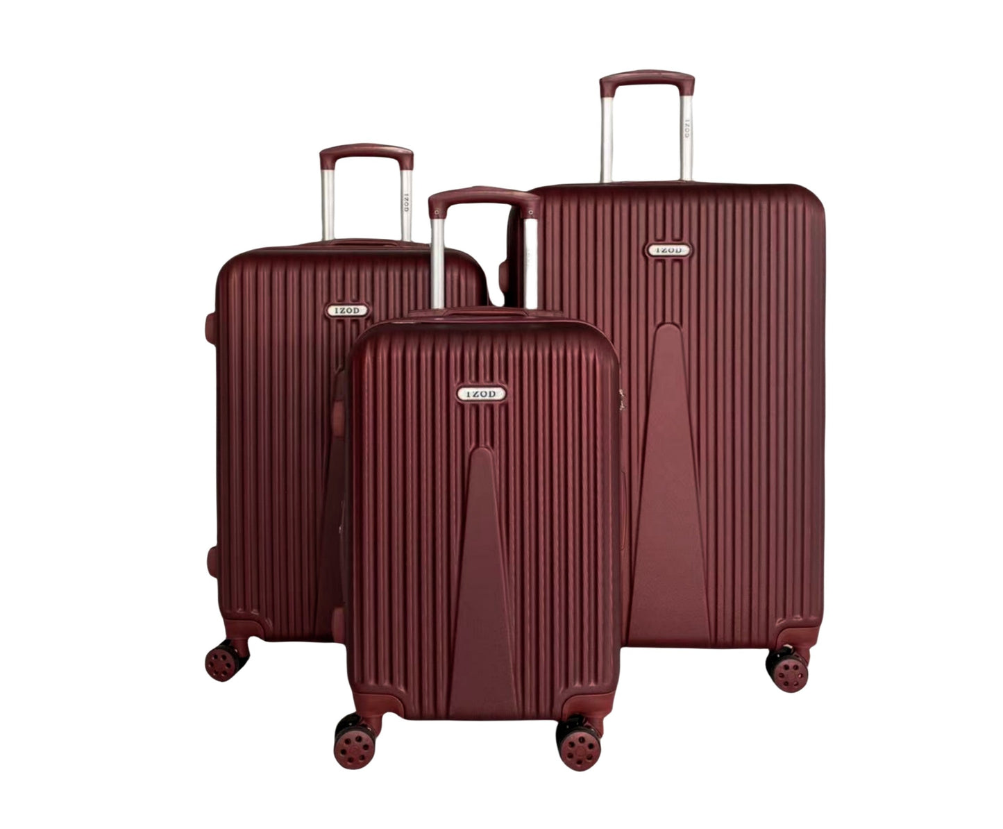 IZOD Janisa Expandable Hard shell Lightweight 3 Piece Luggage Set - Stiles Supply Co.