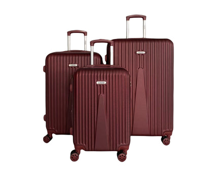 IZOD Janisa Expandable Hard shell Lightweight 3 Piece Luggage Set - Stiles Supply Co.