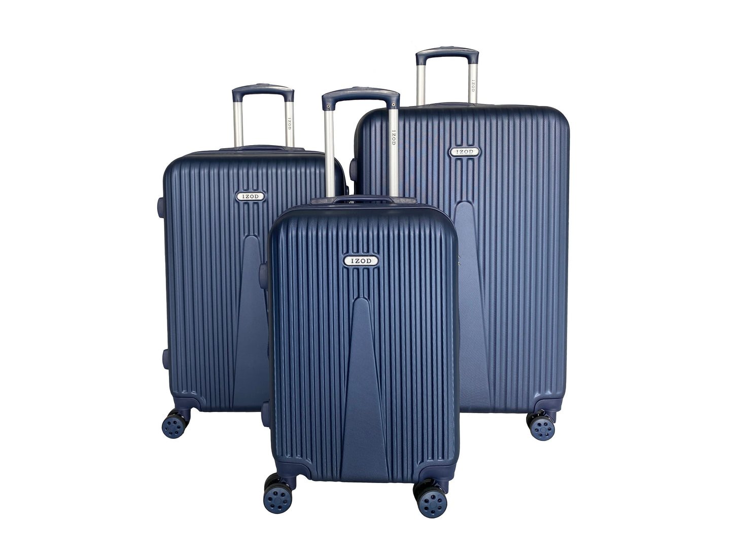 IZOD Janisa Expandable Hard shell Lightweight 3 Piece Luggage Set - Stiles Supply Co.