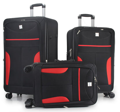 IZOD Janna Soft Shell Lightweight Expandable 3 Piece Luggage Set - Stiles Supply Co.
