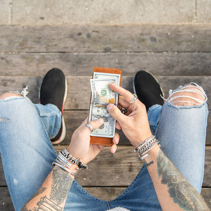 CASUPO Money Clip Wallet - Chocolate