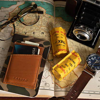 CASUPO Minimalist Wallet with RFID protection - Natural