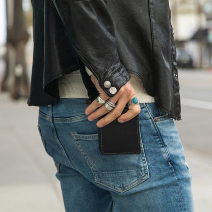 CASUPO Large Billfold Wallet with RFID protection - Black