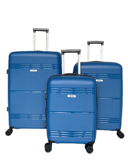 IZOD Legna Hard shell Expandable Lightweight 3 Piece Luggage Set - Stiles Supply Co.