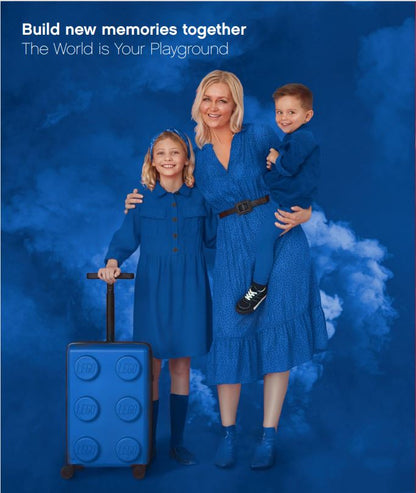 LEGO® Signature Brick Blue 22" Carry-on Luggage - Stiles Supply Co.