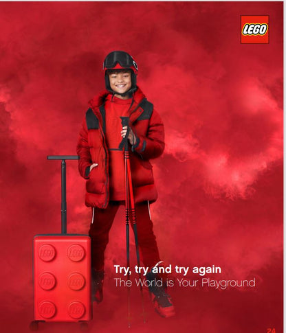 LEGO® Signature Brick Red 22" Carry-on Luggage - Stiles Supply Co.