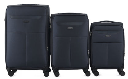 IZOD Liam Soft Shell Lightweight Expandable 3 Piece Luggage Set - Stiles Supply Co.
