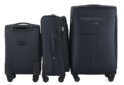 IZOD Liam Soft Shell Lightweight Expandable 3 Piece Luggage Set - Stiles Supply Co.
