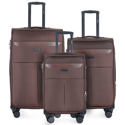 IZOD Liam Soft Shell Lightweight Expandable 3 Piece Luggage Set - Stiles Supply Co.