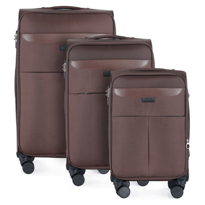 IZOD Liam Soft Shell Lightweight Expandable 3 Piece Luggage Set - Stiles Supply Co.