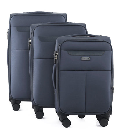 IZOD Liam Soft Shell Lightweight Expandable 3 Piece Luggage Set - Stiles Supply Co.