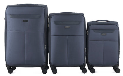 IZOD Liam Soft Shell Lightweight Expandable 3 Piece Luggage Set - Stiles Supply Co.