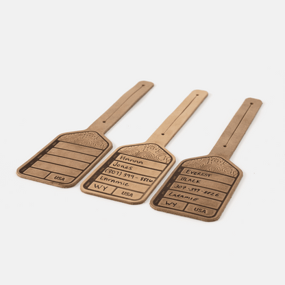 Range Leather Luggage Tag